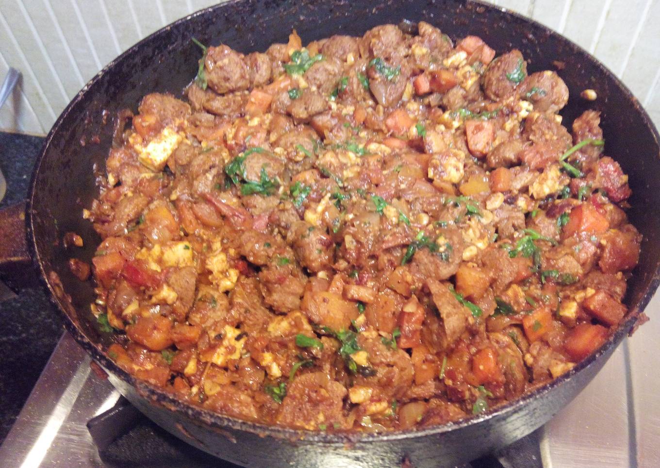 Tamatari Soya Paneer Stir Sabzi