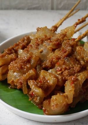 Foto resep Sate kikil bumbu kacang
