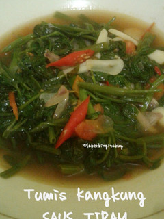 Foto resep Tumis Kangkung Saus Tiram (TIPS MEMASAK KANGKUNG)