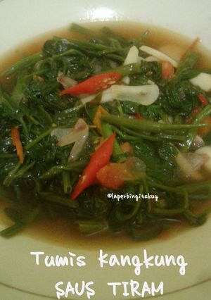 Foto resep Tumis Kangkung Saus Tiram (TIPS MEMASAK KANGKUNG)