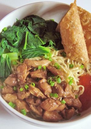 Foto resep Mie Ayam Gerobak Biru