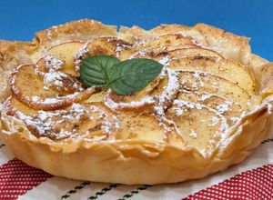 Una foto de Tarta de manzana con masa philo