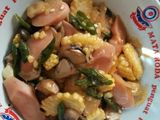Jagung putren sosis jamur asam manis
