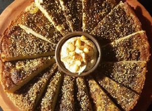 Una foto de ¡Muy fácil! Farinata y zaatar: Mi versión