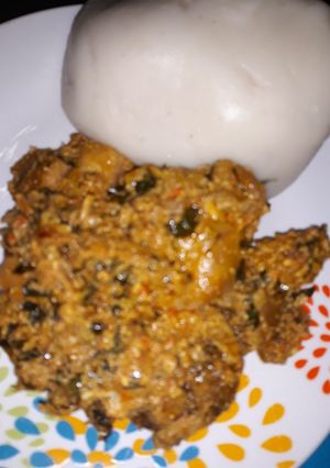 A picture of Egusi soup.