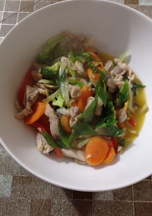 Foto resep Tumis ayam sayur