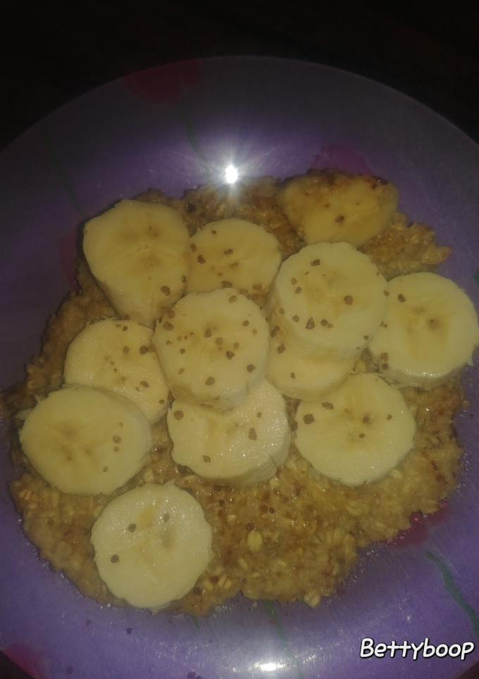 Una foto de Pancakes de avena y plátano