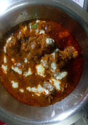 A picture of Chicken curry for new learners.