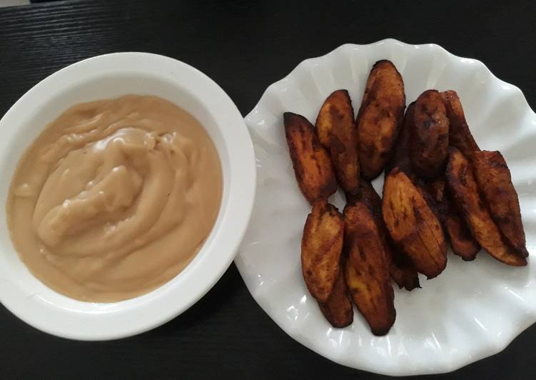 Recipe of Super Quick Homemade Fried plantain with pap