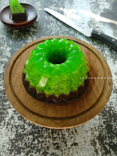 Foto resep Puding Lumut Pandan Coklat