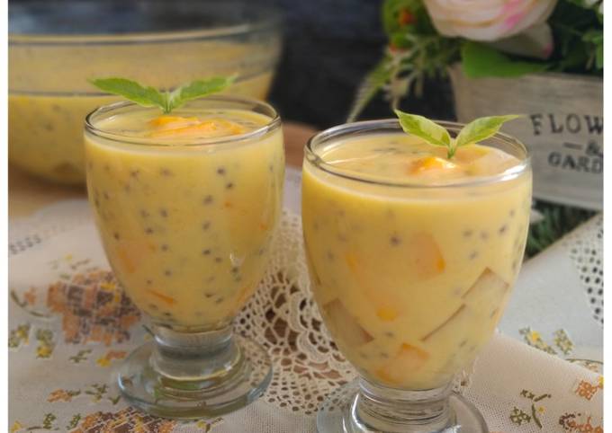 Resep Es Mangga Susu Jelly Oleh Afni Fayati Cookpad