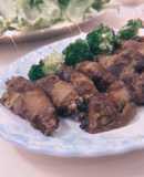 Làm thịt bò cuộn nấm kim châm đơn giản bằng nồi chiên không dầu