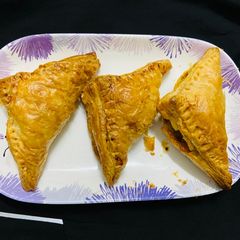 A picture of Paneer puff pastry.