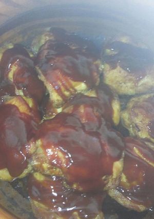Una foto de Pollo a la bbq