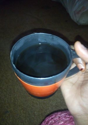 A picture of My hot black tea.