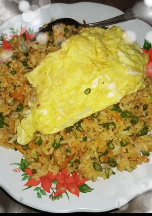 Foto resep Nasi Goreng Sayur Wortel kacang panjang Telur