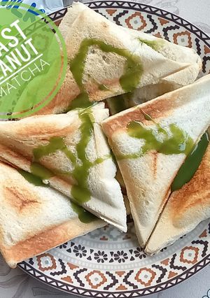 Foto resep Toast Peanut Matcha🍞🥜🌱
