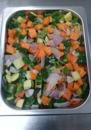 A picture of Fried mixed vegetables.