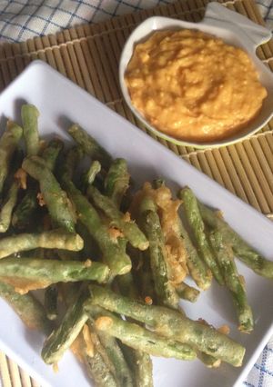 Foto resep Buncis Krispi saus keju