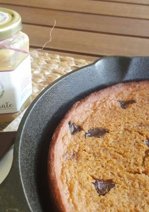 Una foto de Galleta gigante de crema de cacahuate con Chispas