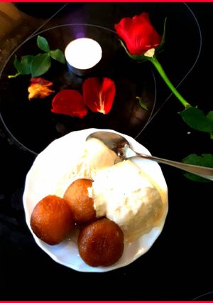 A picture of Brown bread Gulab Jamun.