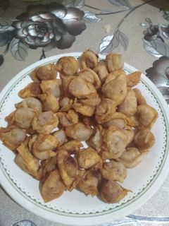 Фото Крымско-татарская кухня жареные пельмени.