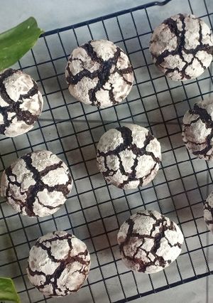 Foto resep Chocolate Crinkle Cookies