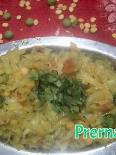 पत्ता गोभी-चने की दाल की सब्जी (Patta gobhi chane ki dal ki sabzi recipe in Hindi) रेसिपी मुख्य फोटो