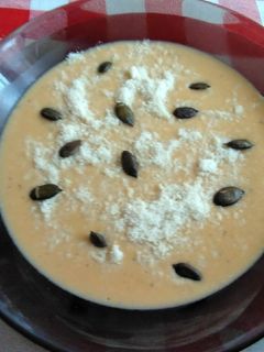 Édesburgonya krémleves recept fotója