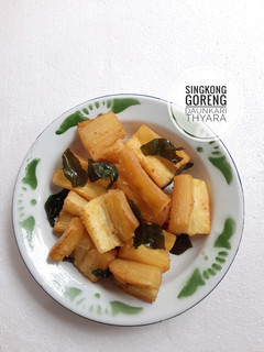 Foto resep Singkong Goreng Daun Kari
