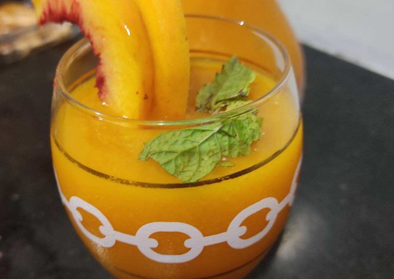 Mango peach smoothie