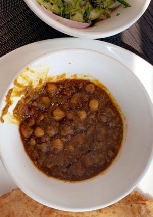A picture of Masala chole.