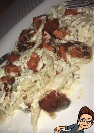 Una foto de Spaguetti ante