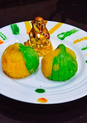 A picture of Tricolour Mava Modak.