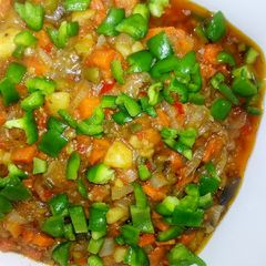 Vegetable soup A picture of Vegetable soup.