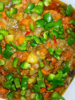 A picture of Vegetable soup.