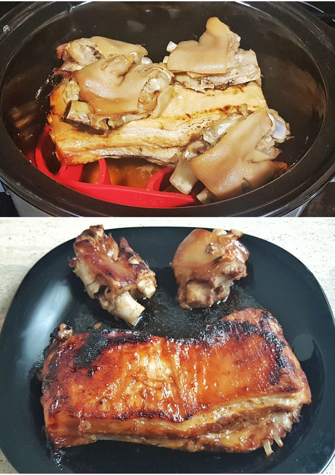 Una foto de Costillas ministrables en doble cocción