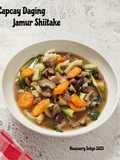 Capcay Daging Jamur Shiitake