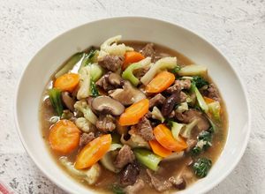 Foto resep Capcay Daging Jamur Shiitake