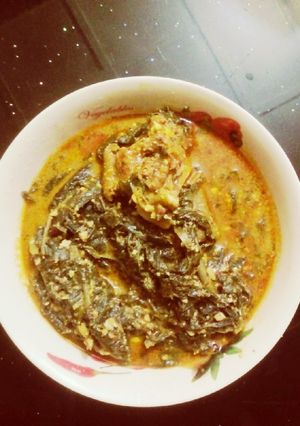 A picture of Bitter leaf soup (southern kd recipe).