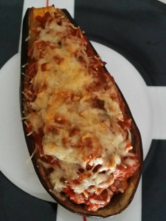 Una foto de Berenjenas rellenas