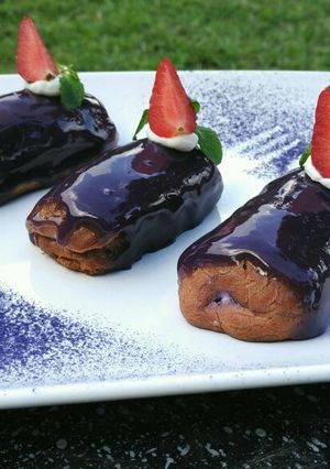 Foto resep Eclair Ubi Ungu