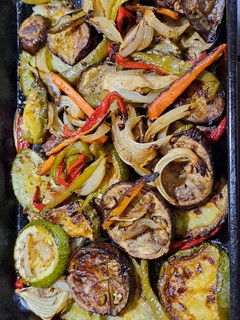 Una foto de Vegetales asados al horno