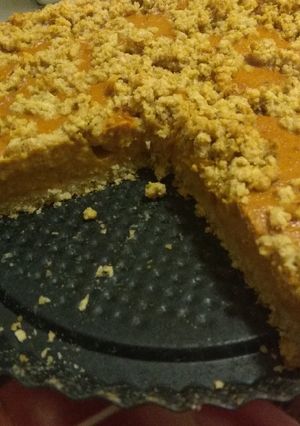 Teljes kiőrlésű, cukormentes sütőtökös pite recept fotója