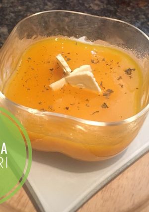 Una foto de Crema de Auyama (zapallo o calabaza) #lacocinadegiri