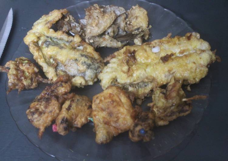 Mairas con calçots rebozados