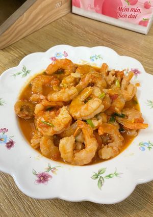 Hình của món Tôm khô sốt cà chua 🦐🍅.