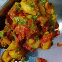A picture of Gajar aloo matar.