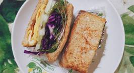 Hình ảnh món Sandwich trứng rau mix