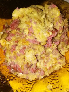 Una foto de Mofongo de salami